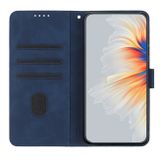 Peňaženkové kožené puzdro Heart Pattern na Samsung Galaxy A24 - Kráľovská modrá