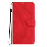 Peňaženkové puzdro Stitching na Xiaomi 13 Lite - Červená