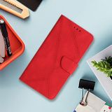 Peňaženkové kožené puzdro Global Stitching na Xiaomi Redmi Note 13 Pro 4G - Červená