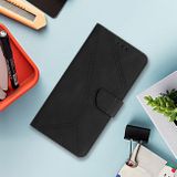 Peňaženkové kožené puzdro Global Stitching na Xiaomi Redmi Note 13 Pro 4G - Čierna
