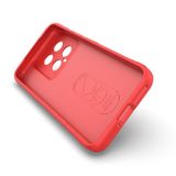 Gumený kryt Flannel na Xiaomi 14 - Vínovo červená