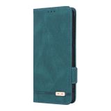 Peňaženkové kožené puzdro Magnetic Clasp na Samsung Galaxy A05s - Zelená