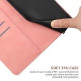 Peňaženkové kožené puzdro Stitching na Huawei P60 Pro – Ružová