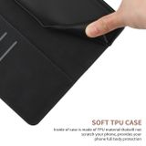 Peňaženkové kožené puzdro Stitching na Huawei P60 Pro – Čierna
