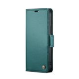 Peňaženkové kožené puzdro CaseMe na iPhone 15 Pro Max - Pearly Blue