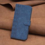 Peňaženkové kožené puzdro Plaid na Samsung Galaxy A24 - Modrá