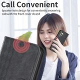 Peňaženkové kožené puzdro Plaid na Samsung Galaxy A24 - Čierna
