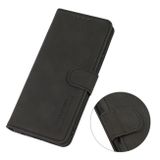 Peňaženkové kožené puzdro KHAZNEH Matte na Motorola Edge 40 - Čierna
