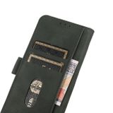 Peňaženkové kožené puzdro KHAZNEH Matte na Xiaomi 14 - Zelená