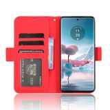 Peňaženkové kožené puzdro Calf Slots na Motorola Edge 40 Neo - Červená