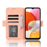 Peňaženkové kožené puzdro Skin Feel na Galaxy A15 4G/ 5G - Ružová