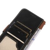 Peňaženkové kožené puzdro Crazy Horse Top na Xiaomi 14 Pro - Čierna