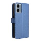 Peňaženkové kožené puzdro Diamond na Motorola Moto G34 5G - Modrá