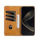 Peňaženkové kožené puzdro AZNS Magnetic na Huawei Nova 11 – Bledo hnedá