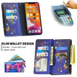 Peňaženkové kožené pouzdro na iPhone 11 Pro Max Retro - Purple Butterfly