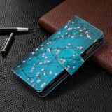 Peňaženkové kožené pouzdro na iPhone 11 Pro Max Retro - Plum Blossom