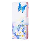 Peňaženkové kožené puzdro Colored Drawing na Xiaomi Redmi Note 13 4G - Butterfly Love