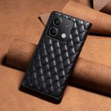 Peňaženkové kožené puzdro Diamond Flip na Xiaomi Redmi Note 13 - Čierna
