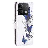 Peňaženkové kožené puzdro Drawing na Xiaomi Redmi Note 13 - Butterflies