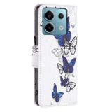 Peňaženkové kožené puzdro Drawing na Xiaomi Redmi Note 13 Pro 4G - Butterflies