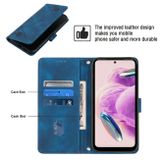 Peňaženkové kožené puzdro Global na Xiaomi Redmi Note 12S - Modrá