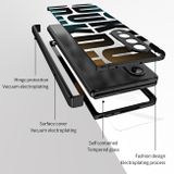 Plastový kryt Electroplating na Samsung Galaxy Z Fold4 - Čierna