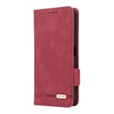 Peňaženkové kožené puzdro Foreign na Xiaomi Redmi 12 - Červená