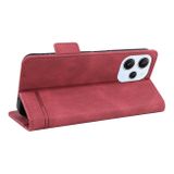 Peňaženkové kožené puzdro Foreign na Xiaomi Redmi 12 - Červená