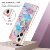 Ring Holder kryt Electroplating na Xiaomi Redmi Note 12 Pro+ 5G - Blue Marble