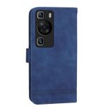Peňaženkové kožené puzdro DIERFENG na Huawei P60 Pro – Modrá
