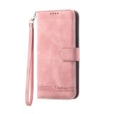 Peňaženkové kožené puzdro DIERFENG na Huawei P60 Pro – Ružová