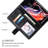 Peňaženkové Kožené puzdro SKEEN FEEL na Samsung Galaxy Note 9 - Čierna