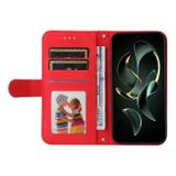 Peňaženkové kožené puzdro Life Tree na Xiaomi 13T / 13T Pro - Červená
