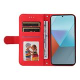Peňaženkové kožené puzdro Global Life Tree na Xiaomi Redmi Note 13 Pro - Červená