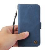 Peňaženkové kožené puzdro Global Life Tree na Xiaomi Redmi Note 13 Pro - Modrá