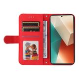 Peňaženkové kožené puzdro Global Life Tree na Xiaomi Redmi Note 13 - Červená