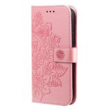 Peňaženkové kožené puzdro 7-petals na Xiaomi 14 Pro - Ružovo zlatá
