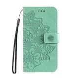 Peňaženkové kožené puzdro 7-petals na Xiaomi Redmi Note 13 Pro - Zelená