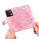 Peňaženkové kožené puzdro 7-petals na Xiaomi Redmi Note 13 - Ružové zlato