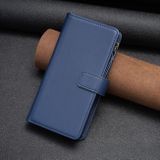 Peňaženkové kožené puzdro 9 Slots na Xiaomi Redmi Note 13 Pro 4G - Modrá