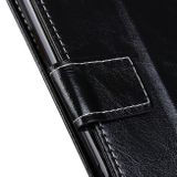 Peňaženkové kožené puzdro na LG Velvet - Čierna