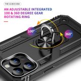 Ring Holder kryt Shockproof na iPhone 15 Plus – Čierna