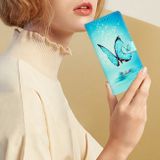 Peňaženkové 3D puzdro na Moto G84 - Modrý Motýľ