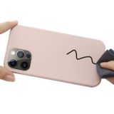 Gumený kryt Shockrpoof na iPhone 15 Pro - Ružovo piesková
