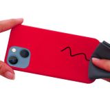 Gumený kryt Shockrpoof na iPhone 15 - Červená