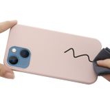 Gumený kryt Shockrpoof na iPhone 15 - Ružovo piesková