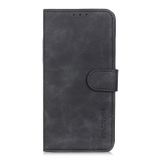 Peňaženkové kožené puzdro KHAZNEH na iPhone 15 Plus - Čierna