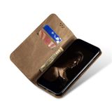 Peňaženkové kožené puzdro Denim na Honor Magic6 Pro - Kaki