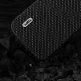 Gumený kryt ABEEL Carbon na iPhone 15 Pro Max - Čierna