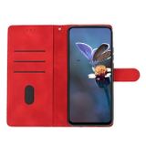 Peňaženkové kožené puzdro Butterfly Flower na Motorola Moto G13 / G23 / G53 5G - Červená